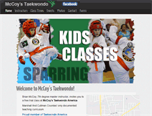 Tablet Screenshot of mccoytkd.com